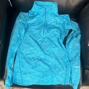 Nike blue  dri-fit  Quarter-Zip Top
